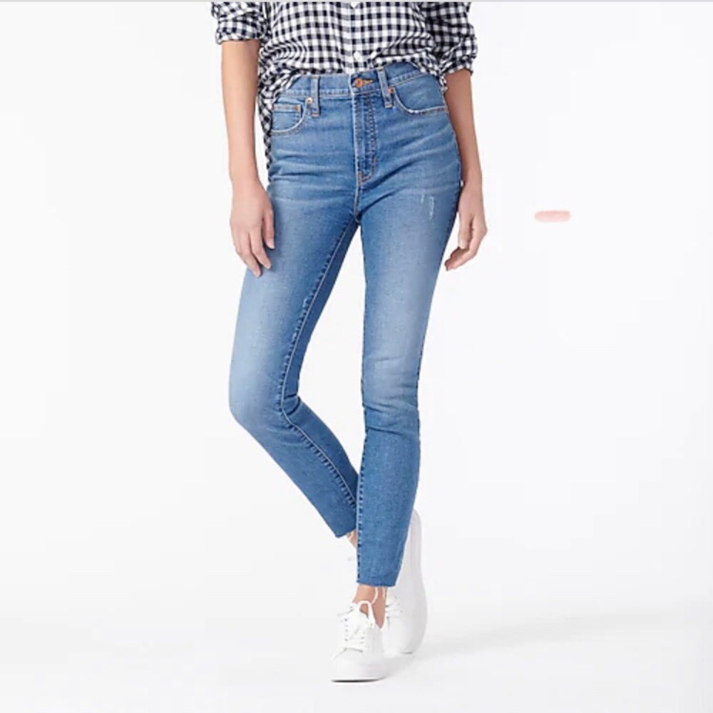 J. Crew 9” High-rise Toothpick Jean in 26